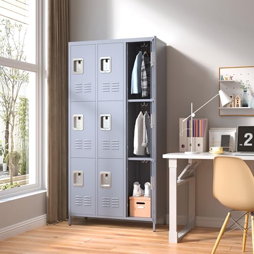 Steel Lockers for Employees, Lockable Storage Cabinet with Assembly X270
