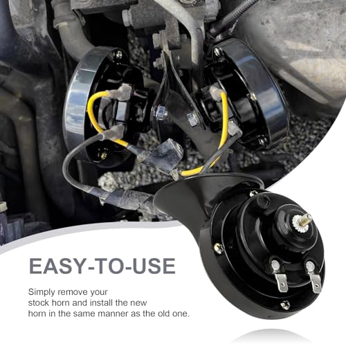 12V Waterproof Car Air Electric Snail Horn, High Low Tone Replacement B61699