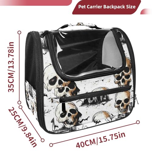 Halloween Cat Backpack Carrier, Breathable Bubble Pet Backpack R5452