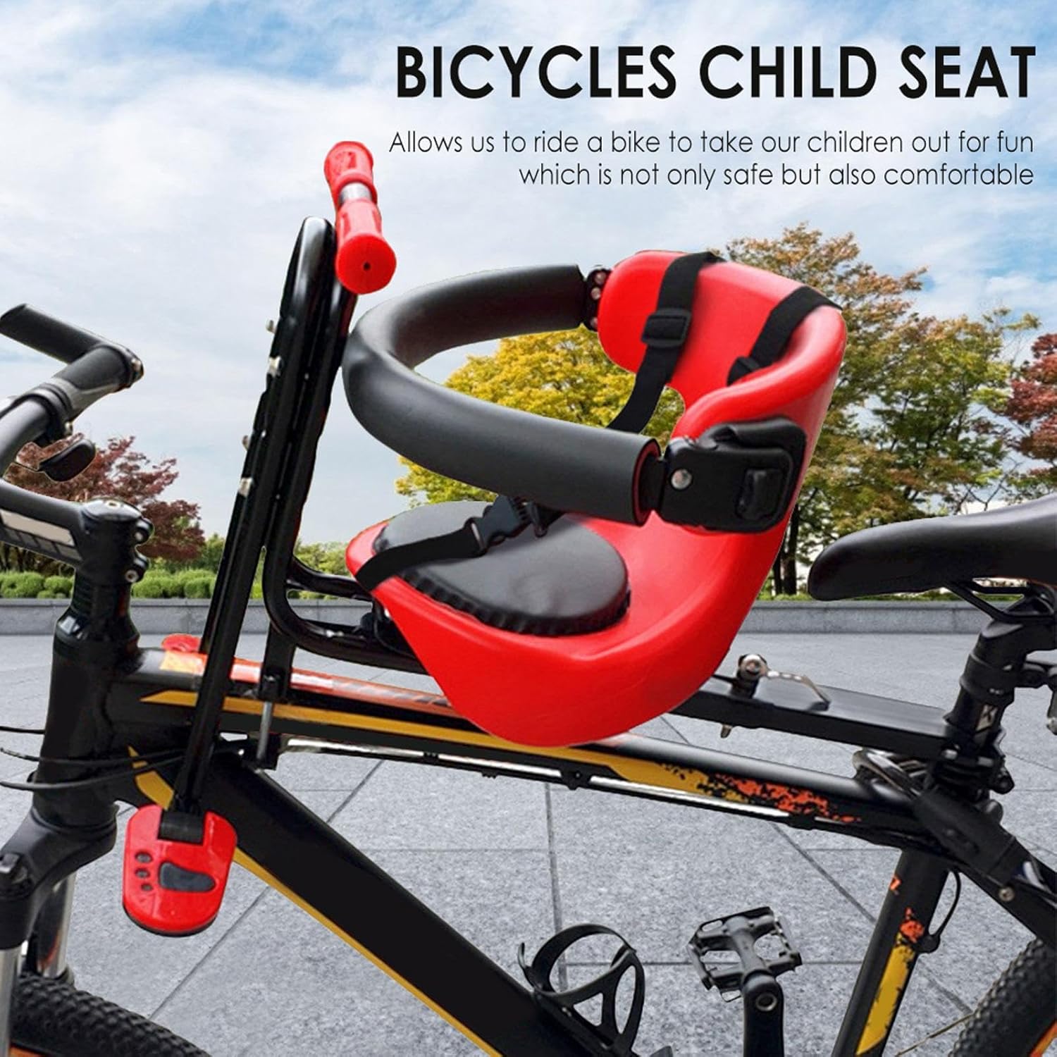 Front Mounted Child Bike Seat with Pedals Z84518