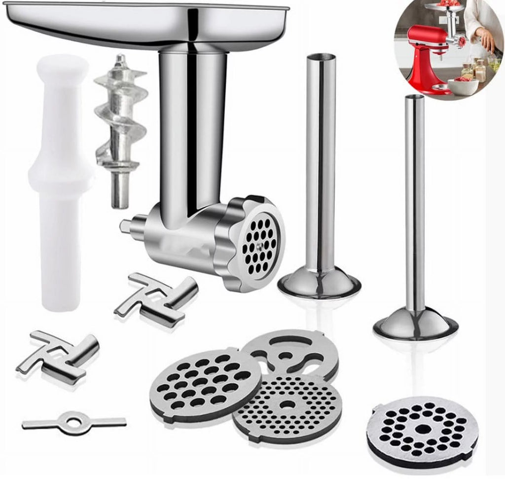 Meat Grinder, Slicer & Juicer Attachment Set for Stand Mixer S911435