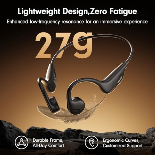 Open Ear Bluetooth Headphones with Mic, IPX5 Waterproof for Sports J8760
