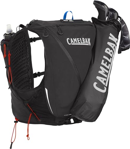 Running Vest with Soft Flask Hydration and Trekking Pole Quiver D732880