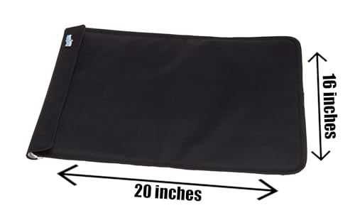 Party Mat Chiller for Cold Serving Food Buffet Cooler (19" x 15", Black, 2 Pack) B789