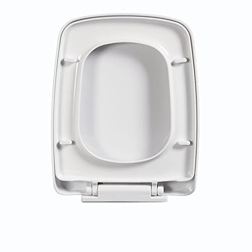 Soft Close Square Toilet Seat with Adjustable Hinges Q924