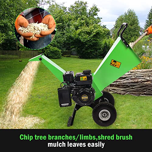 7HP Gas Wood Chipper 3 Inch Max Cutting Diameter U332458
