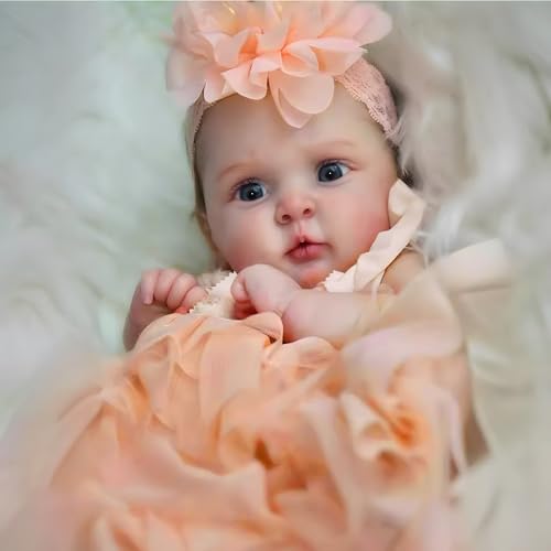 Realistic Reborn Baby Dolls-18 Inch Real Life Baby Dolls Girl Lifelike Baby Doll with Accessories for 3+ Years Old (Gray)