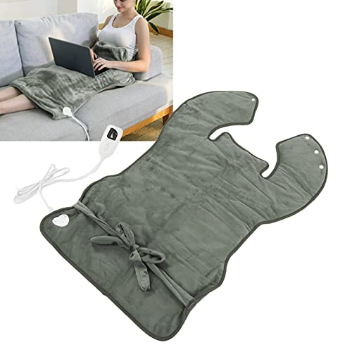 Heating Pad for Back Neck and Shoulders, Grey, Washable O279251