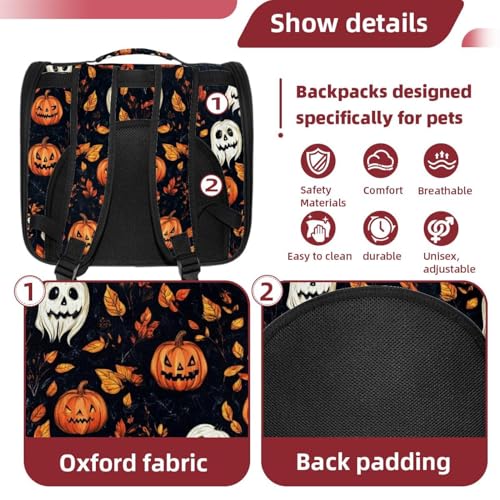 Halloween Pet Carrier Airline Approved for Small Medium Dogs Cats S688252