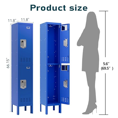Metal Cabinet with Lockable Door for Office, Gym, School, Home A290