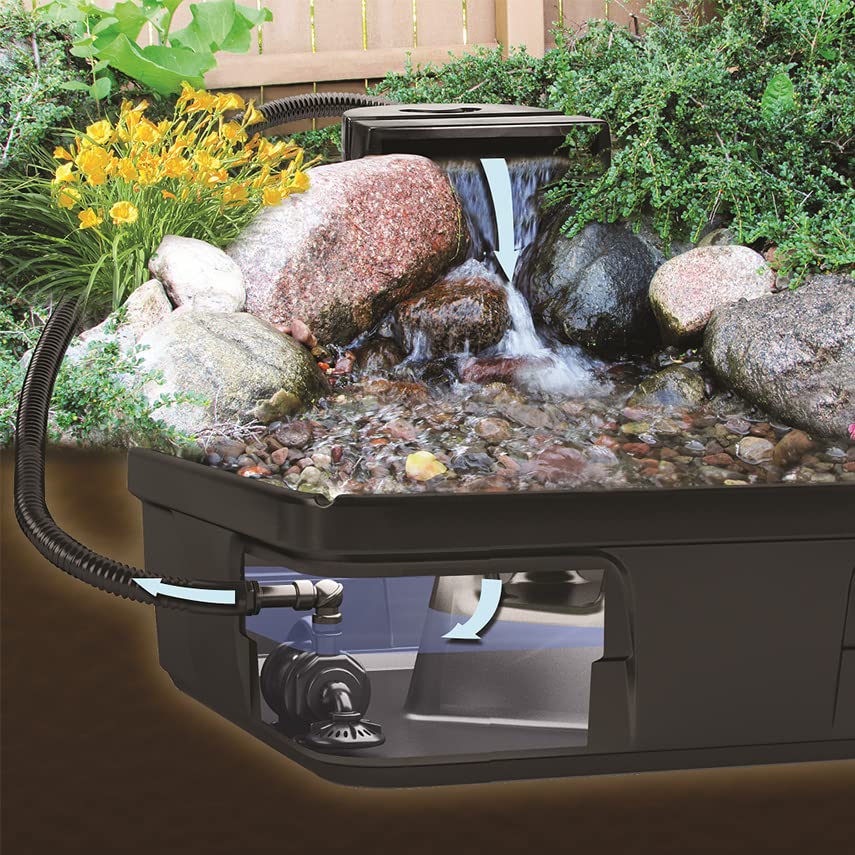 Backyard Waterfall Fountain Kit for Landscape and Garden O3127