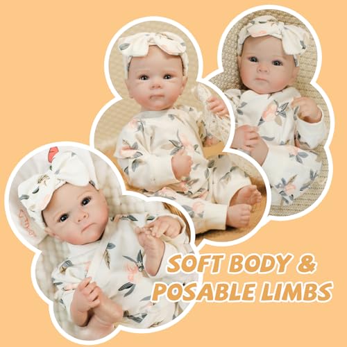 20 Inch Realistic Reborn Baby Doll with Accessories T505273