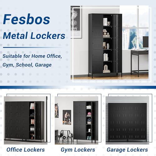 3-Door Blue Steel Storage Locker for Office, School, Gym C68898