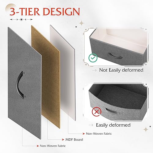 9-Drawer Fabric Storage Tower for Bedroom, Closet, Tall Chest Organizer with Steel Frame R839993