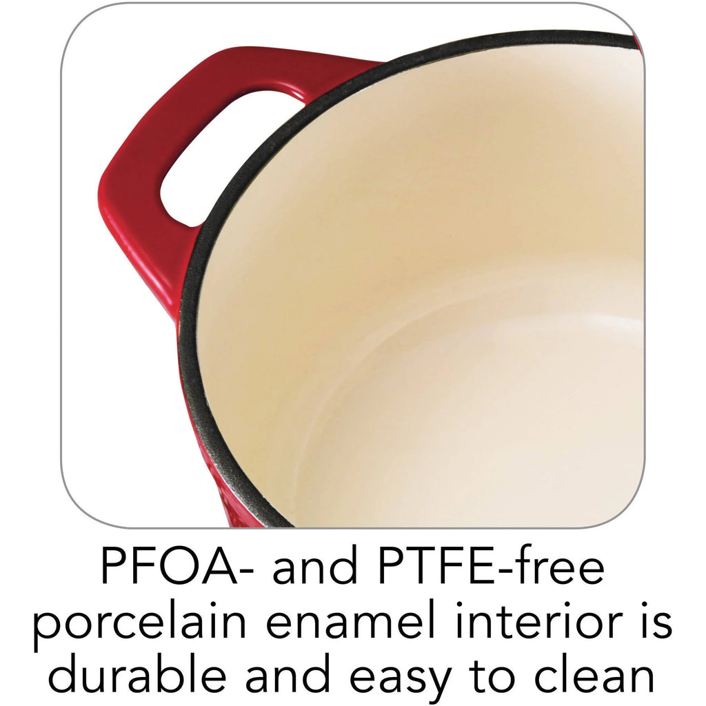 Enameled Cast Iron 5.5 Quart Round Dutch Oven H839