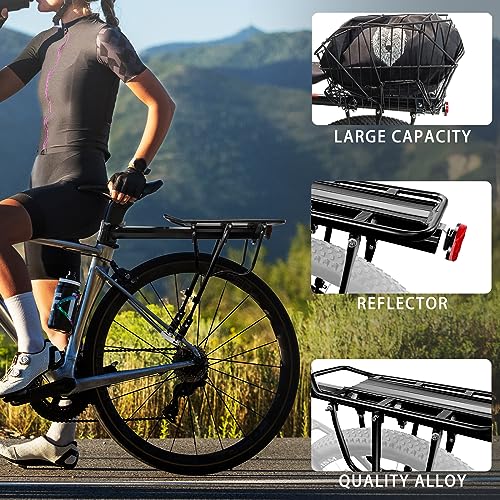 Rear Bike Rack 110 lbs Capacity Aluminum Alloy N25525