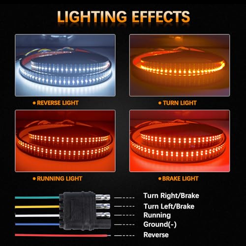 60 Inch LED Tailgate Light Bar with Reverse and Turn Signals J750361