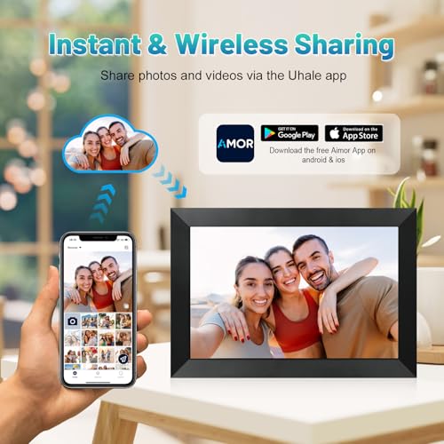 WiFi Digital Photo Frame 10.1 Inch IPS HD Touch Screen with 32GB Storage O9566
