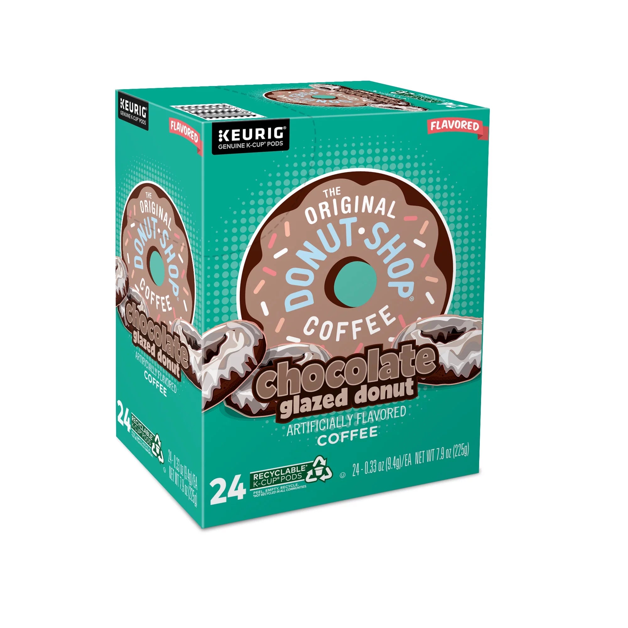 Chocolate Glazed Donut Medium Roast Coffee Pods, 24 Count R1431