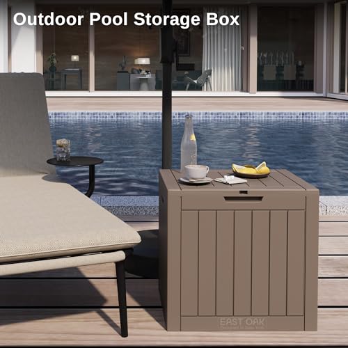 Outdoor Storage Box 31 Gallon Waterproof Resin Deck Box V3075