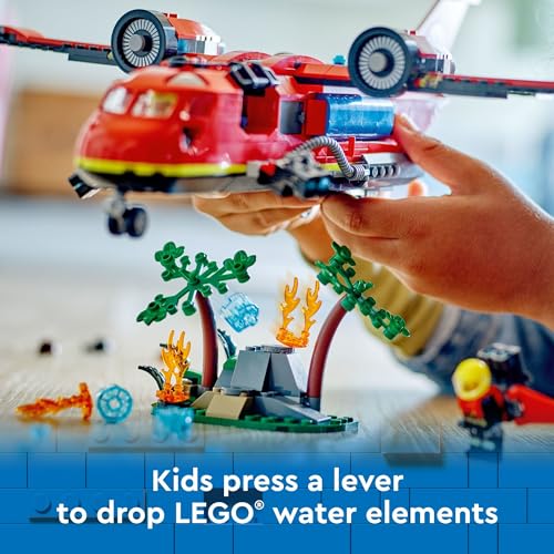 Fire Rescue Plane Building Blocks Playset for Kids Ages 6+ V3049