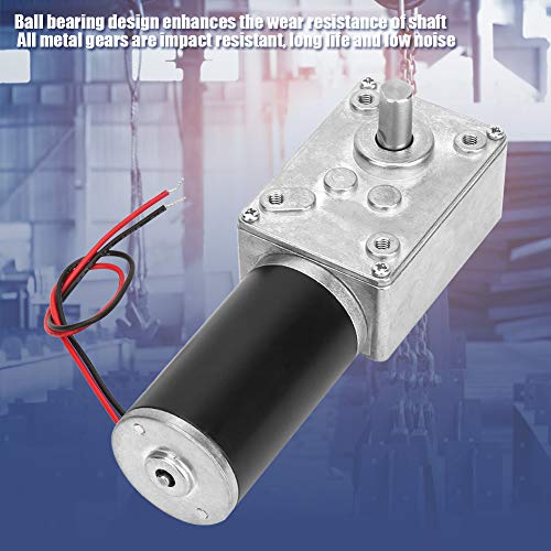 DC 12V Worm Gear Motor 8mm Shaft T6390