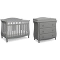 Delta Children Lancaster 4-in-1 Convertible Baby Crib, Bianca White