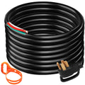 VEVOR RV Extension Cord 25ft 50Amp STW 6/3+8/1 Electrical Power Cord UL Listed Heavy Duty Generator Cord N14-50P to Bare Wire Cut Wire Cord Extension Power Cord RV Motor Home Generator Portabl Strap
