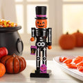 Fun Express 3" x 10" Halloween Jack-O’-Lantern Wooden Nutcracker Tabletop Decoration