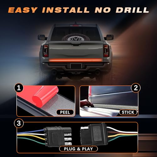 60 Inch LED Tailgate Light Bar with Reverse and Turn Signals J750361