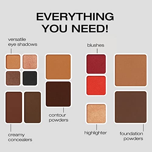 Fold Out Face Makeup Palette, Travel All in One, Neutral Cream & Powder C383147