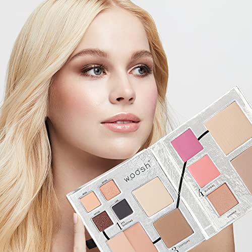 Fold Out Face Makeup Palette, Travel All in One, Neutral Cream & Powder C383147
