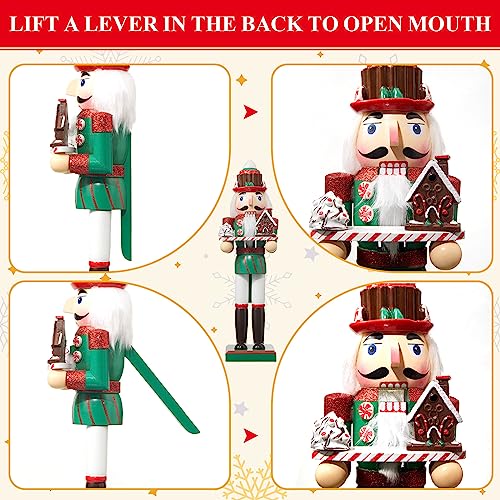 Pink Wooden Nutcracker Soldier Valentine's Day Decor I55057