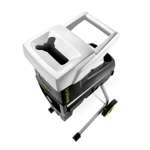 Wood Chipper Shredder, 15-Amp Corded Electric Yard Waste Machine with Collection Bag G953