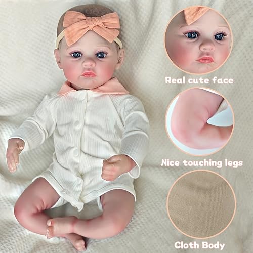 18 Inch Realistic Reborn Baby Doll Girl with Accessories U3783