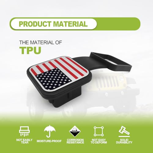 Trailer Hitch Dust Plug Square Mouth Protection Cover for RV SUV Cars W137682