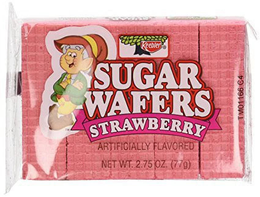 Strawberry Sugar Wafers, 2.75 oz, 12-Pack C133047