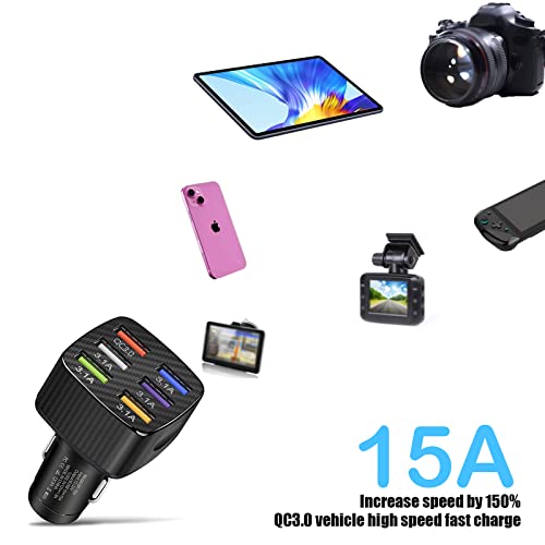 6-Port USB Fast Charger Car Adapter A797