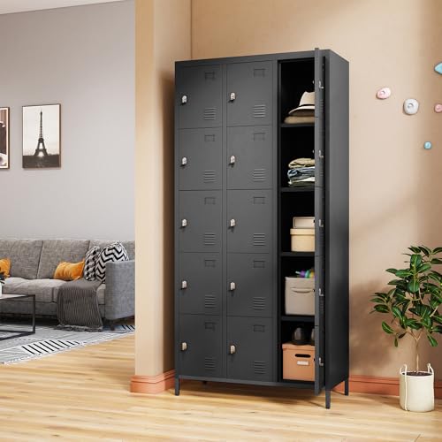 Steel Lockers for Employees, Lockable Storage Cabinet with Assembly X270