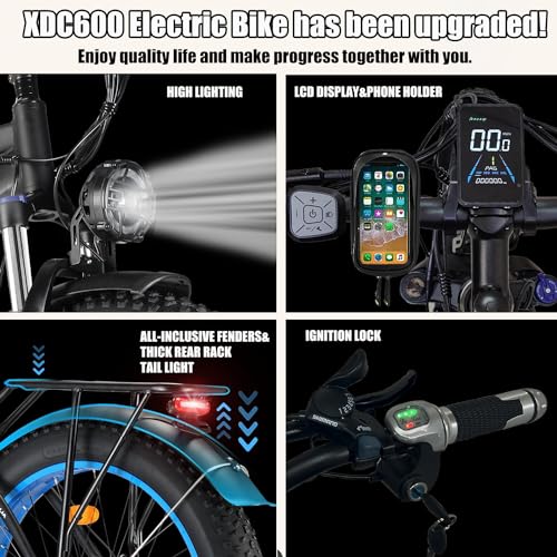 2000W Dual Motor AWD 48V 22Ah Fat Tire Electric Bike X526097