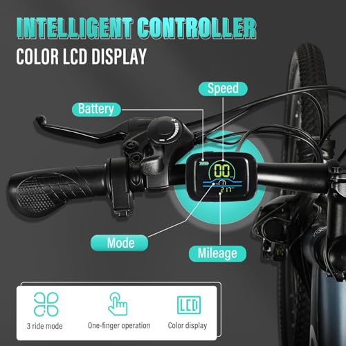 Electric Bike for Adults with Removable Battery, 26" Tires N200