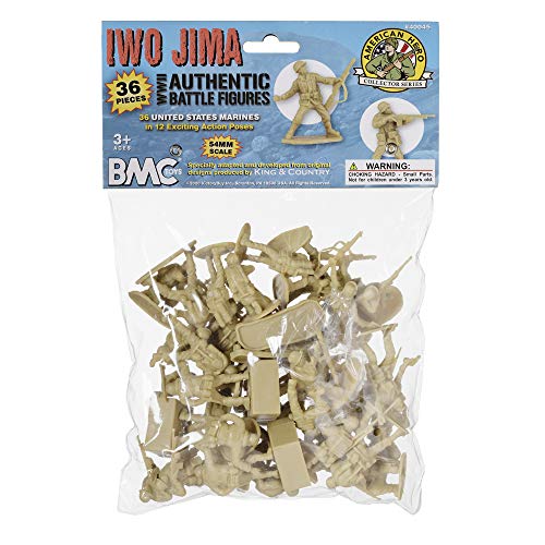 WW2 US Marines Plastic Army Men - 36 Soldier Figures U318109