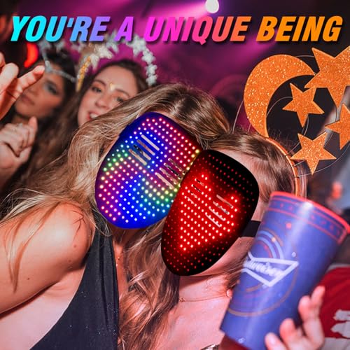 LED Mask with Gesture Sensing for Halloween Party D76447
