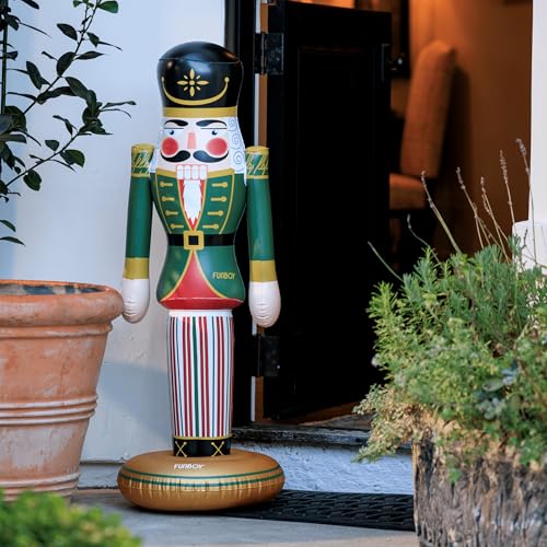 Giant Inflatable Pink Nutcracker Christmas Decor, Indoor/Outdoor F1618