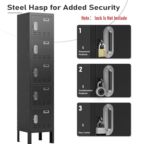 Metal Cabinet with Lockable Door for Office, Gym, School, Home A290