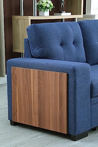 4-in-1 Convertible L Shaped Couch with Pull Out Bed and Storage Z983