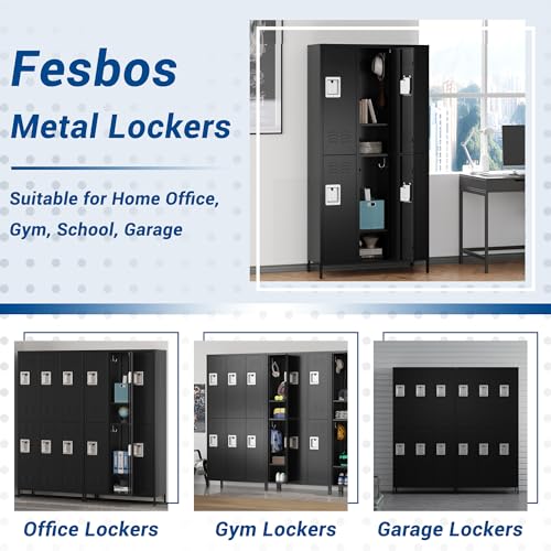 3-Door Blue Steel Storage Locker for Office, School, Gym C68898