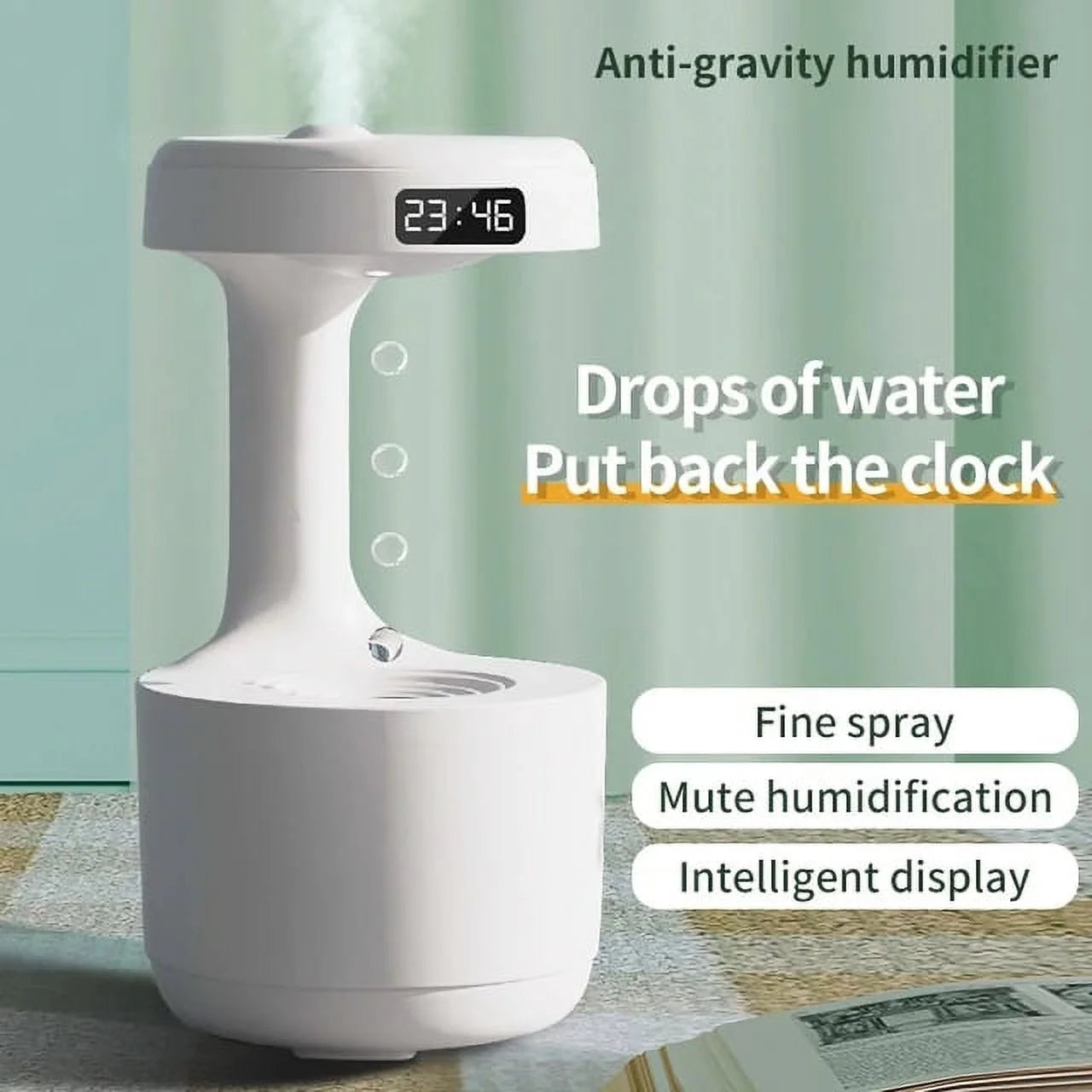 For Rain Cloud Water Drops Air Humidifier Diffuser Essential Oil Ultrasonic USB  Perfume Spray For Bedroom Car LED Lamps