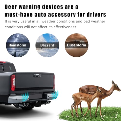 Deer Whistles for Car, Auto Deer Repellent Warning Devices, Animal Alert for Outdoor Driving E143472