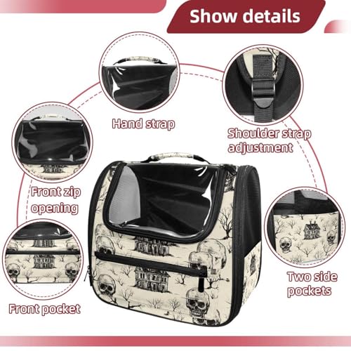Halloween Cat Backpack Carrier, Breathable Bubble Pet Backpack R5452